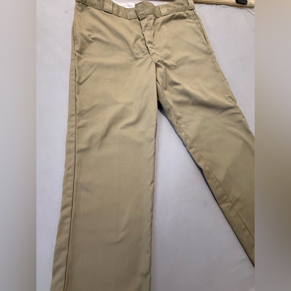Dickies Flanel Lined Warm Khaki Work Pants Skater Vibes - Picture 2 of 7